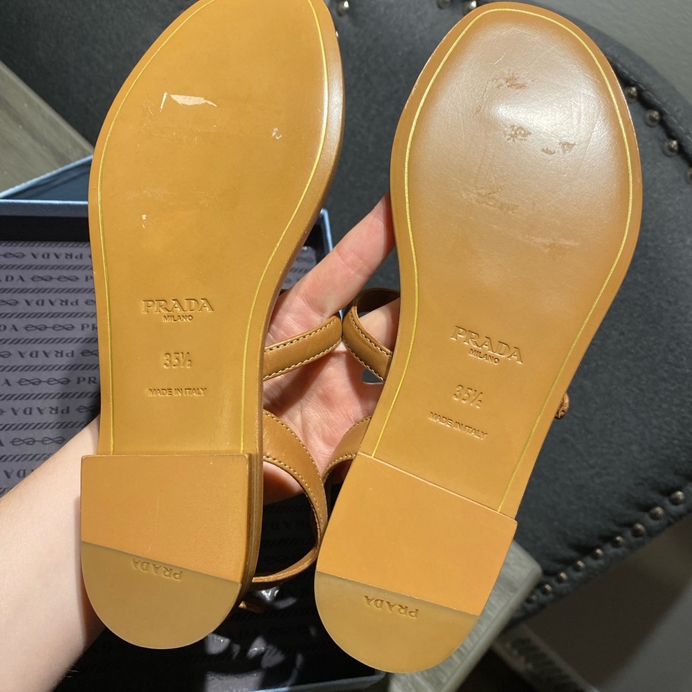 Authentic Prada brown gladiator sandals - Picture 4 of 6